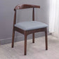 Open Back Side Chair Wood Industrial Dining Room Chair for Kitchen