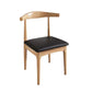 Open Back Side Chair Wood Industrial Dining Room Chair for Kitchen