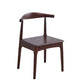 Open Back Side Chair Wood Industrial Dining Room Chair for Kitchen