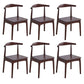 Open Back Side Chair Wood Industrial Dining Room Chair for Kitchen