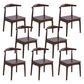 Open Back Side Chair Wood Industrial Dining Room Chair for Kitchen