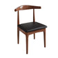 Open Back Side Chair Wood Industrial Dining Room Chair for Kitchen
