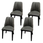 Contemporary Upholstered Dining Chairs Parsons Side Chair in Grey 4 Piece Set Clearhalo 'Dining Chairs' 'Dining Tables & Seating' 'dining_chair' 'furn' 'furn_dining_chair' 'Furniture' 'Kitchen & Dining Furniture' 6219139