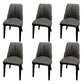 Contemporary Upholstered Dining Chairs Parsons Side Chair in Grey 6 Piece Set Clearhalo 'Dining Chairs' 'Dining Tables & Seating' 'dining_chair' 'furn' 'furn_dining_chair' 'Furniture' 'Kitchen & Dining Furniture' 6219141