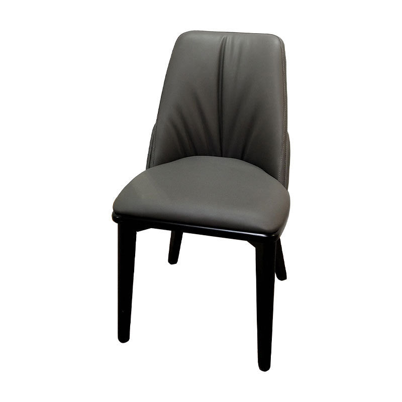 Contemporary Upholstered Dining Chairs Parsons Side Chair in Grey Clearhalo 'Dining Chairs' 'Dining Tables & Seating' 'dining_chair' 'furn' 'furn_dining_chair' 'Furniture' 'Kitchen & Dining Furniture' 6219144