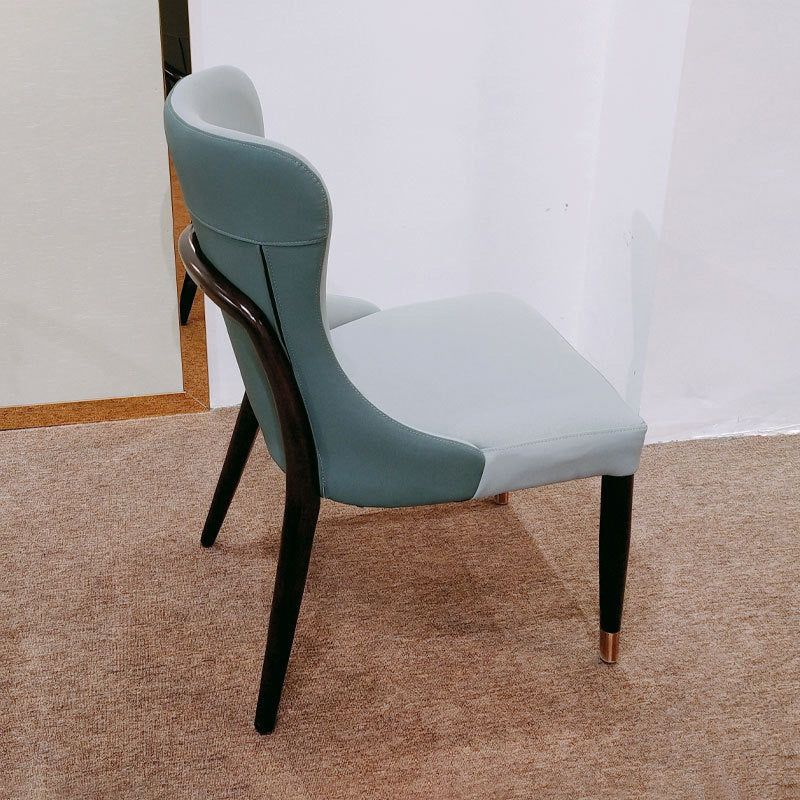 Contemporary Upholstered Dining Chairs Parsons Side Chair in Blue Clearhalo 'Dining Chairs' 'Dining Tables & Seating' 'dining_chair' 'furn' 'furn_dining_chair' 'Furniture' 'Kitchen & Dining Furniture' 6219151