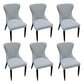 Contemporary Upholstered Dining Chairs Parsons Side Chair in Blue 6 Piece Set Clearhalo 'Dining Chairs' 'Dining Tables & Seating' 'dining_chair' 'furn' 'furn_dining_chair' 'Furniture' 'Kitchen & Dining Furniture' 6219154