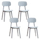 Silla lateral contemporánea silla de comedor de plástico de plástico para comedor