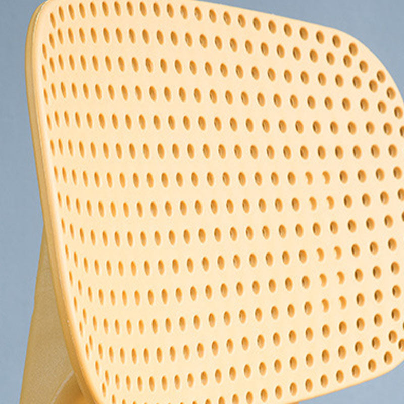 Silla lateral contemporánea silla de comedor de plástico de plástico para comedor