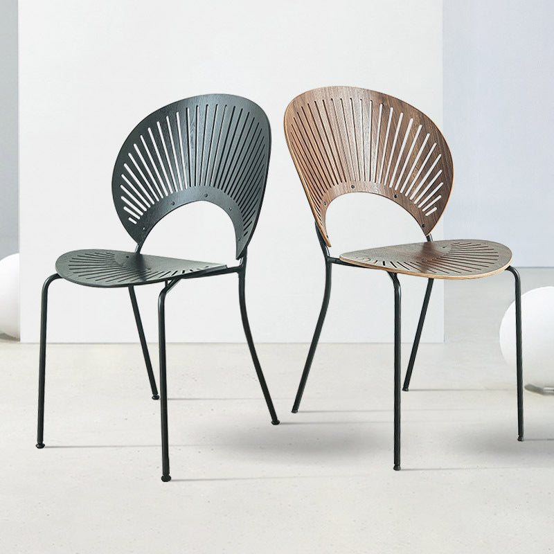 Industrial Metal Dining Room Chair Open Back Dining Chair for Restaurant Use Clearhalo 'Dining Chairs' 'Dining Tables & Seating' 'dining_chair' 'furn' 'furn_dining_chair' 'Furniture' 'Kitchen & Dining Furniture' 6219185