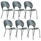 Industrial Metal Dining Room Chair Open Back Dining Chair for Restaurant Use Black 6 Piece Set Black Clearhalo 'Dining Chairs' 'Dining Tables & Seating' 'dining_chair' 'furn' 'furn_dining_chair' 'Furniture' 'Kitchen & Dining Furniture' 6219190