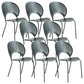 Industrial Metal Dining Room Chair Open Back Dining Chair for Restaurant Use Black 8 Piece Set Black Clearhalo 'Dining Chairs' 'Dining Tables & Seating' 'dining_chair' 'furn' 'furn_dining_chair' 'Furniture' 'Kitchen & Dining Furniture' 6219192