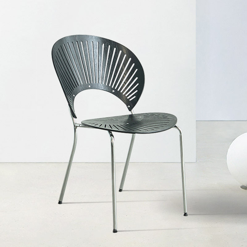 Industrial Metal Dining Room Chair Open Back Dining Chair for Restaurant Use Clearhalo 'Dining Chairs' 'Dining Tables & Seating' 'dining_chair' 'furn' 'furn_dining_chair' 'Furniture' 'Kitchen & Dining Furniture' 6219204