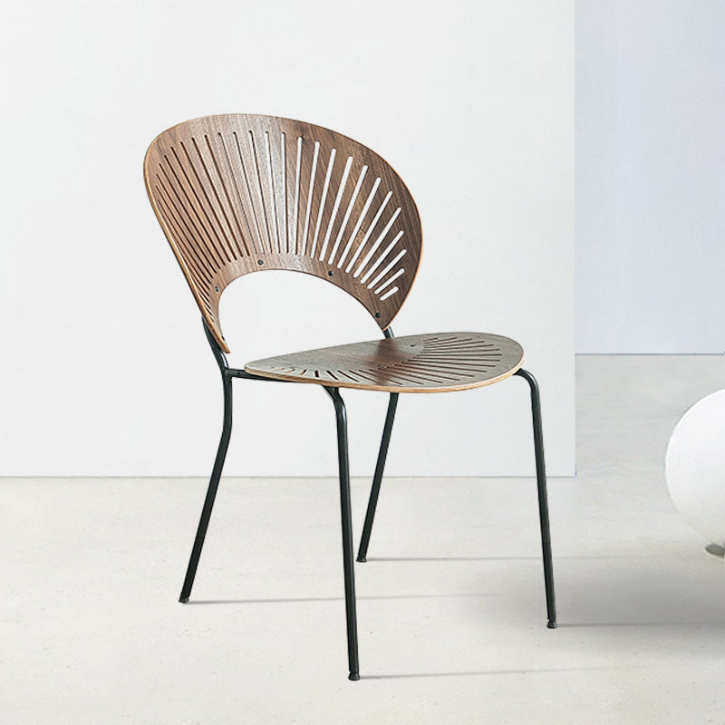 Industrial Metal Dining Room Chair Open Back Dining Chair for Restaurant Use Clearhalo 'Dining Chairs' 'Dining Tables & Seating' 'dining_chair' 'furn' 'furn_dining_chair' 'Furniture' 'Kitchen & Dining Furniture' 6219206