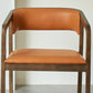 Contemporary Wood Dining Arm Chairs Open Back Dining Side Chair for Restaurant Use