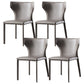 Contemporary Leather Dining Room Chair Wingback Parsons Chair for Home Use