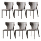 Contemporary Leather Dining Room Chair Wingback Parsons Chair for Home Use