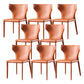 Contemporary Leather Dining Room Chair Wingback Parsons Chair for Home Use