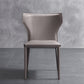 Contemporary Leather Dining Room Chair Wingback Parsons Chair for Home Use