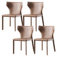 Contemporary Leather Dining Room Chair Wingback Parsons Chair for Home Use
