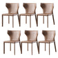 Contemporary Leather Dining Room Chair Wingback Parsons Chair for Home Use