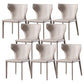 Contemporary Leather Dining Room Chair Wingback Parsons Chair for Home Use