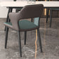 Modern Faux Leather Dining Side Chairs Open Back Dining Arm Chair for Dining Room