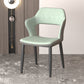 Modern Faux Leather Dining Side Chairs Open Back Dining Arm Chair for Dining Room
