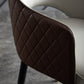 Silla de comedor de espalda abierta sillas laterales de comedor de cuero moderno