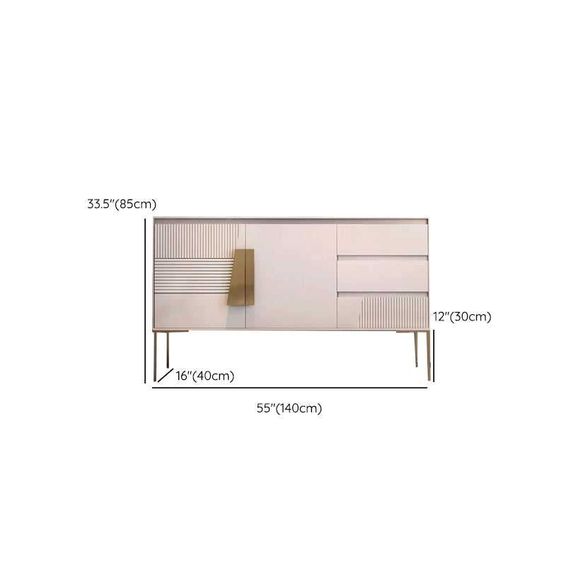 Restangle de rangement de style luxe Rectangle Armoire du buffet