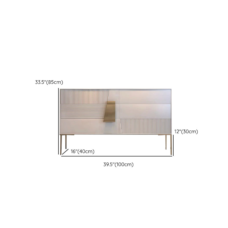 Restangle de rangement de style luxe Rectangle Armoire du buffet
