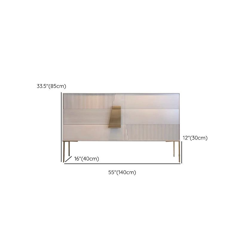 Restangle de rangement de style luxe Rectangle Armoire du buffet