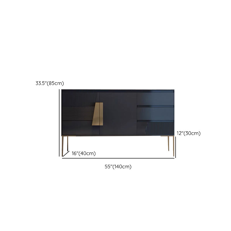 Restangle de rangement de style luxe Rectangle Armoire du buffet