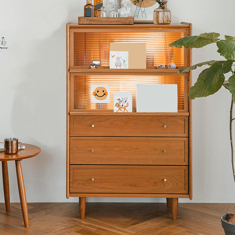 49.5"H Wooden Home Sideboard Modern Rectangular Side Board with Drawer Clearhalo 'buffet_sideboard' 'Buffets & Sideboards' 'furn' 'furn_buffet_sideboard' 'Furniture' 'Kitchen & Dining Furniture' 6219587