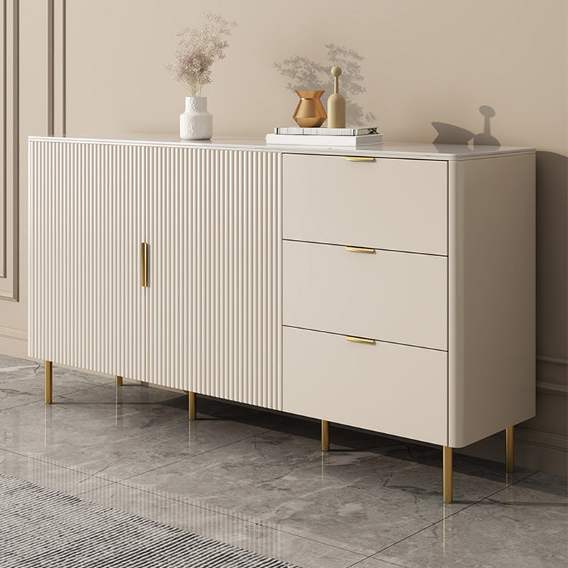Sintemporagolo Sintelled Stoned Sideboard Cabinet Sideboard di archiviazione di lusso con cassetti e porte