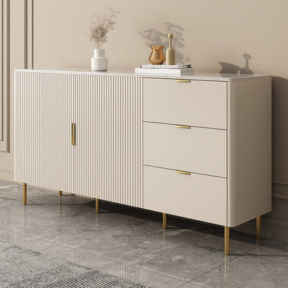 Sintemporagolo Sintelled Stoned Sideboard Cabinet Sideboard di archiviazione di lusso con cassetti e porte