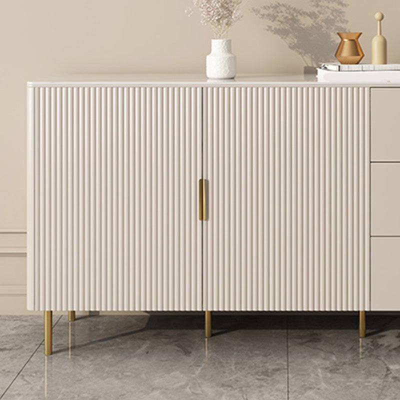 Sintemporagolo Sintelled Stoned Sideboard Cabinet Sideboard di archiviazione di lusso con cassetti e porte