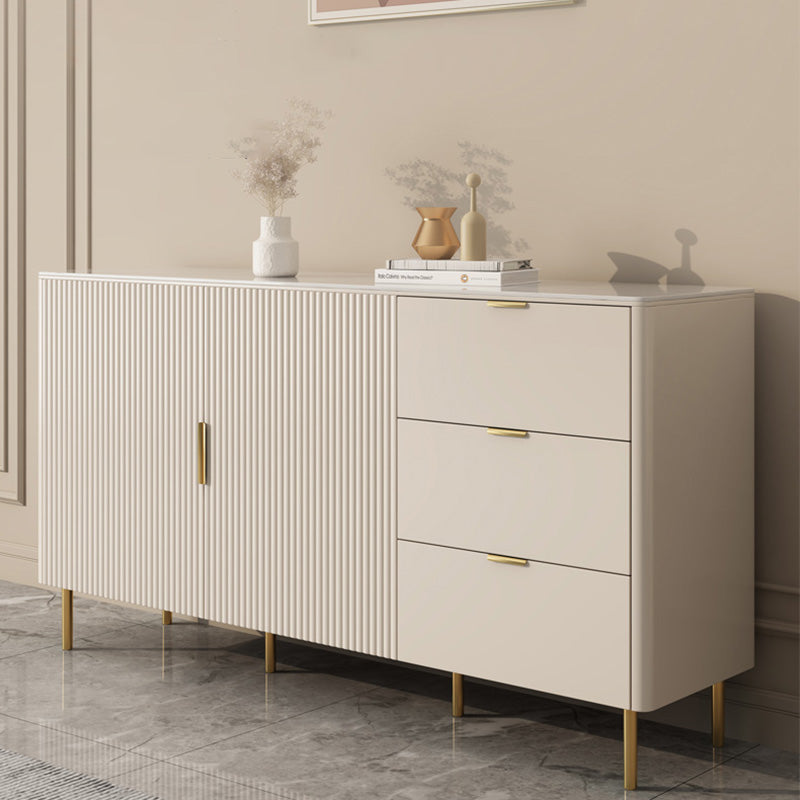 Sintemporagolo Sintelled Stoned Sideboard Cabinet Sideboard di archiviazione di lusso con cassetti e porte