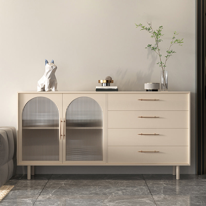 Luxury Style Side Board Sintered Stone Home Storage Sideboard with Drawers and Door Clearhalo 'buffet_sideboard' 'Buffets & Sideboards' 'furn' 'furn_buffet_sideboard' 'Furniture' 'Kitchen & Dining Furniture' 6219810