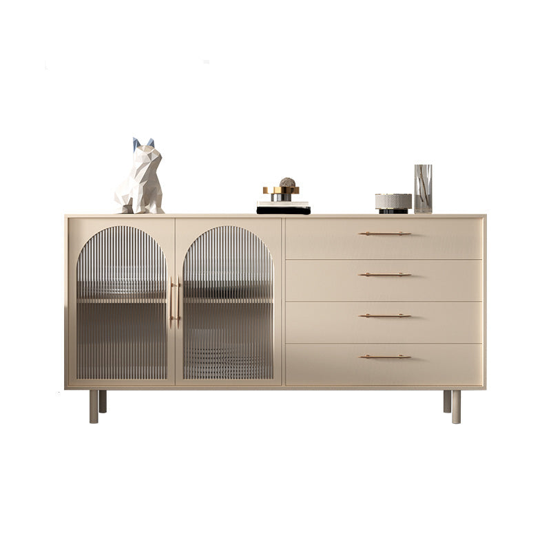 Luxury Style Side Board Sintered Stone Home Storage Sideboard with Drawers and Door Clearhalo 'buffet_sideboard' 'Buffets & Sideboards' 'furn' 'furn_buffet_sideboard' 'Furniture' 'Kitchen & Dining Furniture' 6219812