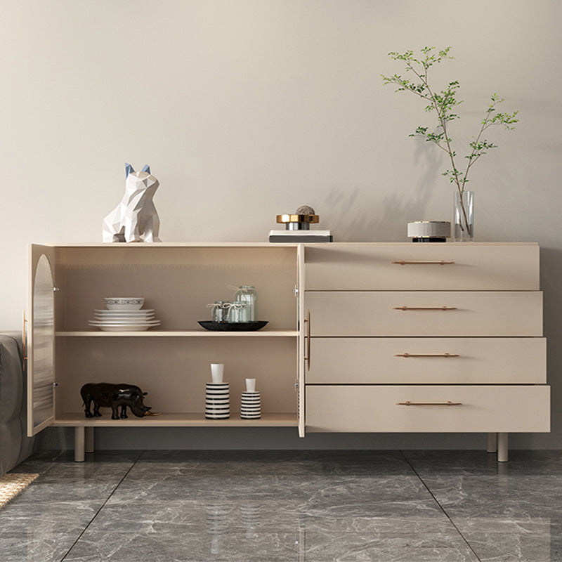 Luxury Style Side Board Sintered Stone Home Storage Sideboard with Drawers and Door Clearhalo 'buffet_sideboard' 'Buffets & Sideboards' 'furn' 'furn_buffet_sideboard' 'Furniture' 'Kitchen & Dining Furniture' 6219813