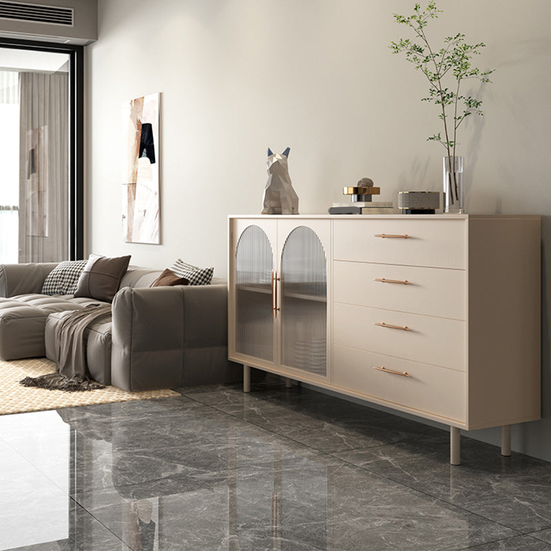 Luxury Style Side Board Sintered Stone Home Storage Sideboard with Drawers and Door Clearhalo 'buffet_sideboard' 'Buffets & Sideboards' 'furn' 'furn_buffet_sideboard' 'Furniture' 'Kitchen & Dining Furniture' 6219814