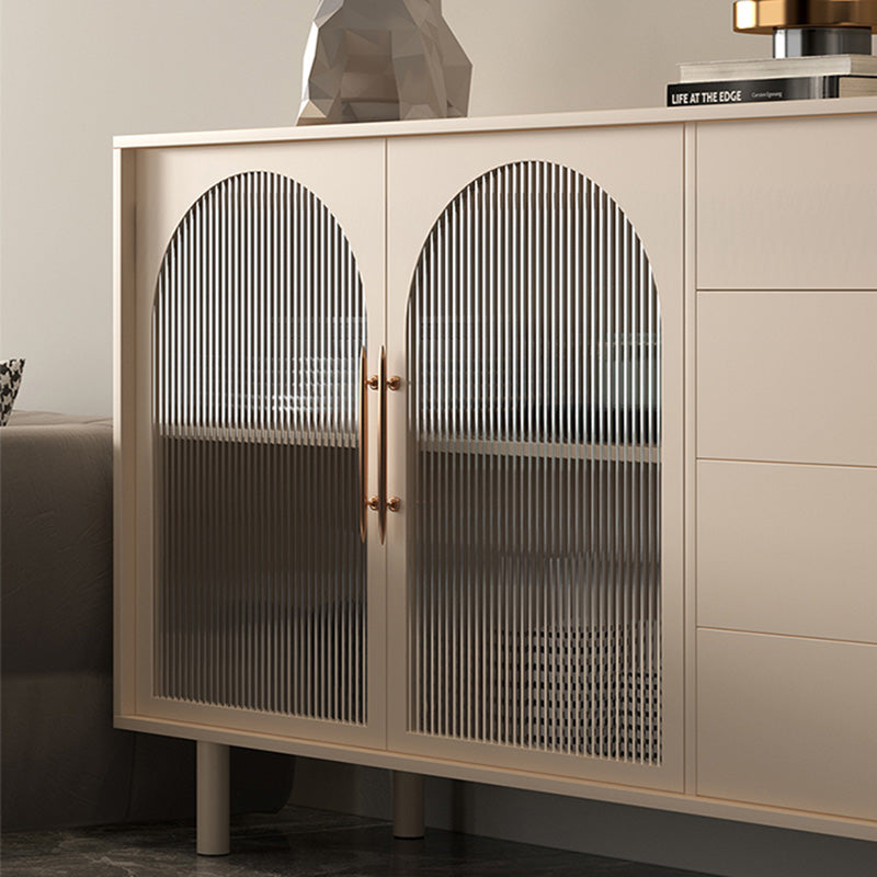 Luxury Style Side Board Sintered Stone Home Storage Sideboard with Drawers and Door Clearhalo 'buffet_sideboard' 'Buffets & Sideboards' 'furn' 'furn_buffet_sideboard' 'Furniture' 'Kitchen & Dining Furniture' 6219817