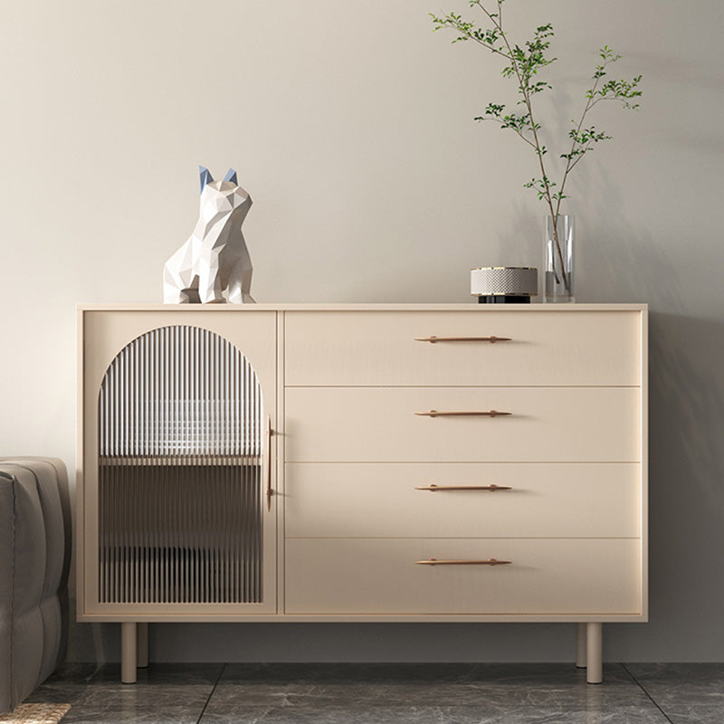 Luxury Style Side Board Sintered Stone Home Storage Sideboard with Drawers and Door Clearhalo 'buffet_sideboard' 'Buffets & Sideboards' 'furn' 'furn_buffet_sideboard' 'Furniture' 'Kitchen & Dining Furniture' 6219823