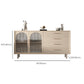 Luxury Style Side Board Sintered Stone Home Storage Sideboard with Drawers and Door Clearhalo 'buffet_sideboard' 'Buffets & Sideboards' 'furn' 'furn_buffet_sideboard' 'Furniture' 'Kitchen & Dining Furniture' 6219827