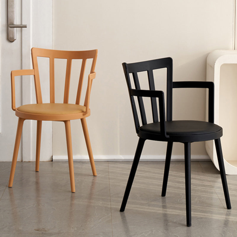 Eigentijdse stijl armstoel plastic winsor terug binnenstoel voor eetkamer