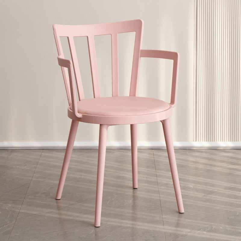 Eigentijdse stijl armstoel plastic winsor terug binnenstoel voor eetkamer