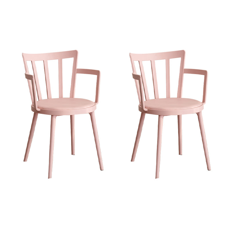 Eigentijdse stijl armstoel plastic winsor terug binnenstoel voor eetkamer