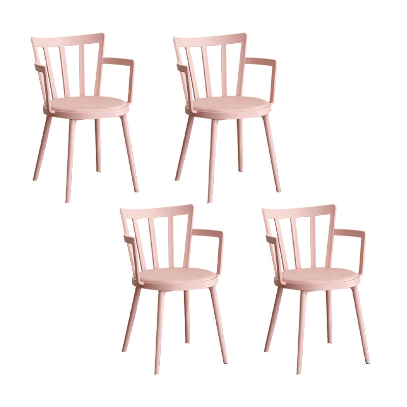 Eigentijdse stijl armstoel plastic winsor terug binnenstoel voor eetkamer