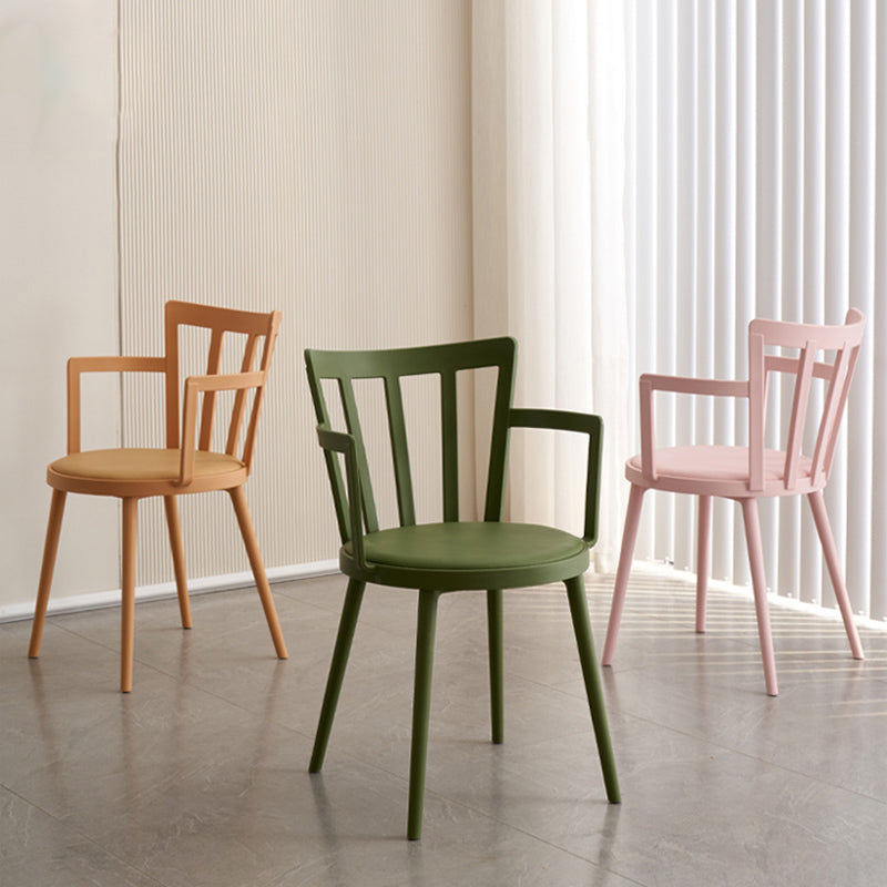 Eigentijdse stijl armstoel plastic winsor terug binnenstoel voor eetkamer
